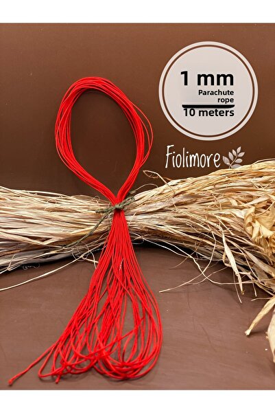 Fiolimore خيط المظلة الأحمر عالي الجودة 10 أمتار خيط سوار المجوهرات