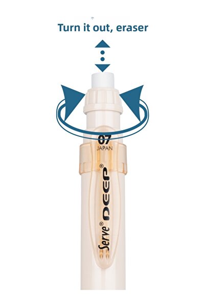 Serve Deep Natural Colors 0.7mm Mechanical Pencil - Ivory