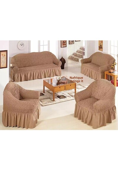 StarMall غطاء أريكة، غطاء كنبة، غطاء سرير قابل للتحويل إلى أريكة، غطاء مقعد م...