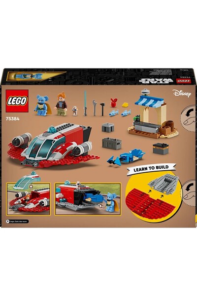 LEGO ®   Star Wars: Young Jedi Adventures Crimson Firehawk ™   75384 - 4+ Creative Toy Building Set (136P)