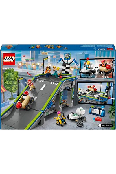 LEGO ® مدينة بلا حدود: مجموعة بناء مسار سيارات السباق 60460 للأطفال بعمر 6 سنوات فما فوق (436 قطعة)
