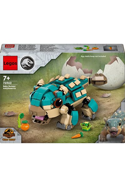 LEGO ® Jurassic World Baby Bumpy: Ankylosaurus Toy 76962 Building Set for 7+ Year Old Kids (358 P)