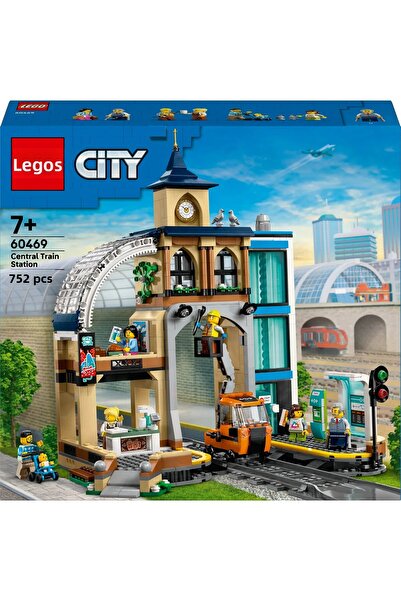 LEGO ® City Center Train Station 60469 - Creative Toy Building Set for Kids Ages 7+ (752P)
