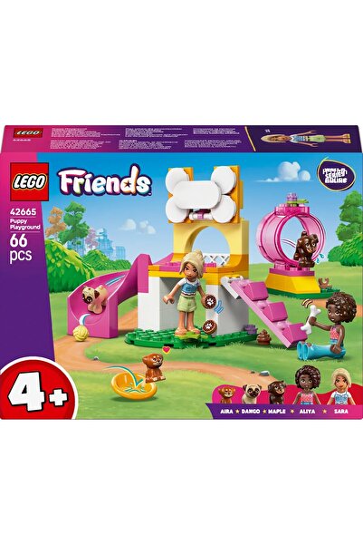 LEGO ® ملعب الكلاب الصغيرة فريندز 42665 - مجموعة ألعاب إبداعية للأطفال من عمر 4 سنوات فما فوق (66 قطعة)