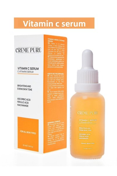 CREME PURE Anti-Blemish Brightening Vitamin C Serum Ascorbic Acid, Ferulic Acid, Niacinamide 30 ml