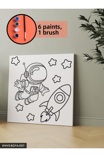 CeSht Canvas Painting Set Includes Brush and Paint