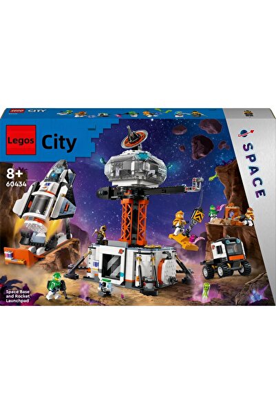 LEGO ®   City Space Base and Rocket Launch Pad 60434 - Toy Building Set for Kids Ages 8+ (1422P)