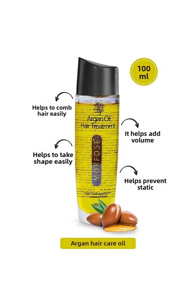 Morfose Argan Oil Revitalizes Dead Hair Roots, Provides Shine and Care with Sheets 100 ml
