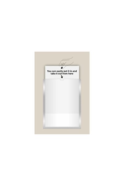 Yönline 4-Piece A4 Silver Certificate Frame Self-Adhesive Easy to Replace Foil 24X31 cm