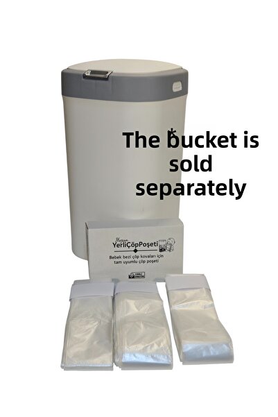 YerliÇöpPoşeti حقيبة متوافقة - مجموعة من 3 لسلال حفاضات الأطفال من موتيك