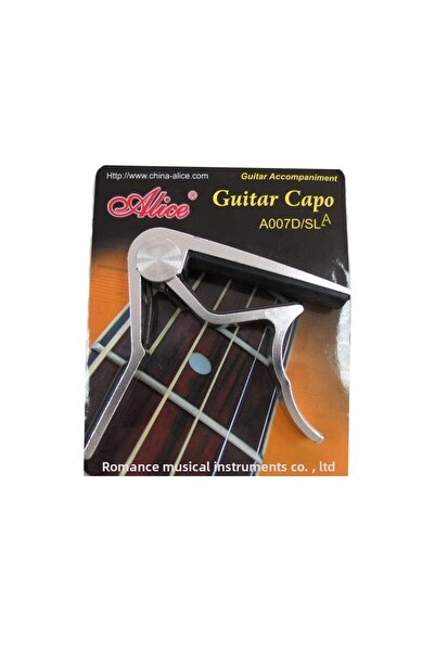 Alice A007D/SL-A Καποτάστο για ακουστική και ηλεκτρική κιθάρα, ασημί χρώμα