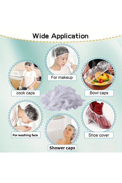 MKRİSTAL 100-Piece Practical Freshness-Keeping Pot and Plate Cover – Multi-Purpose Plastic Packaging, Stretch Lid