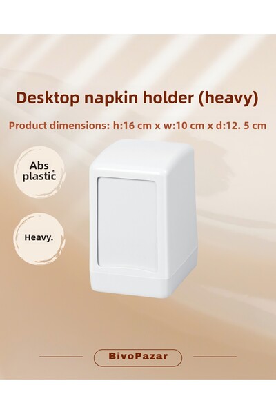 Palex Tabletop Napkin Holder (Napkin Dispenser) (Heavy Duty) White