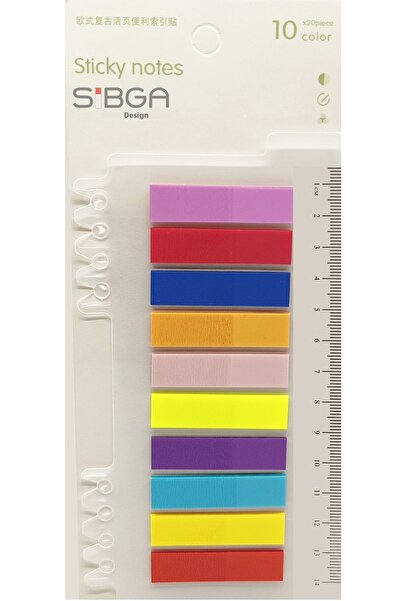 sibga tasarım Transparent Colored Postit Post-it Post It.Bookmark Bookmark Postit Sticker Note Paper 200 Sheets