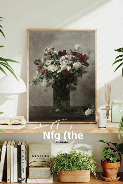 tablodea Tablou floral vintage, Poster vintage înrămat, Tablou floral vintage...