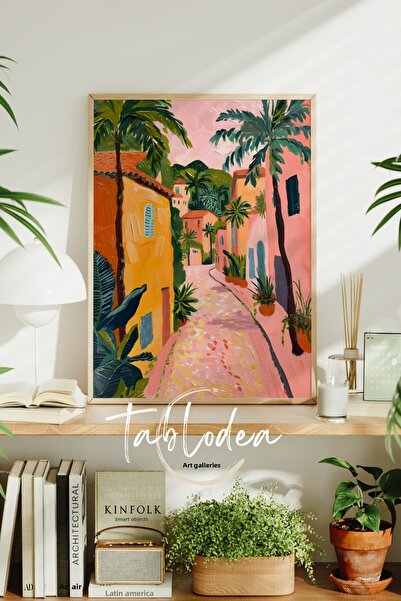 tablodea Максималистична ретро цветна картина, максималистичен плакат в рамка...