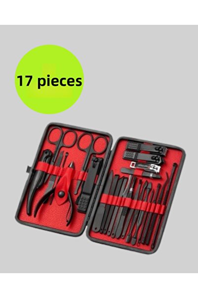 soonaksesuar 17-Piece Professional Manicure Set – Stainless Steel