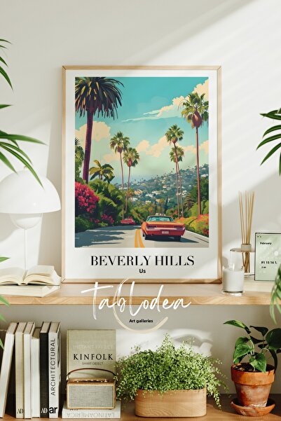 tablodea Картина с рамка с мотив на ретро автомобил, американска ретро декора...