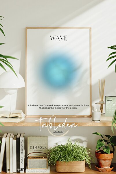 tablodea Картина с рамка „Вълна Аура“, модерна декоративна абстрактна духовна...