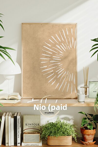 tablodea Tablou cu poster în stil boem, Tablou decorativ minimalist în stil b...