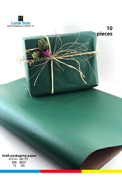 Feza Kutu ورق تغليف ورق كرافت ورق تغليف ورق هدايا ورق تغليف مهر السنة الجديدة 70x100 (10 قطع)