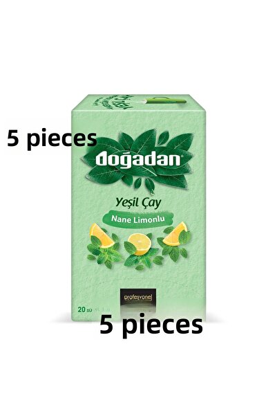 Doğadan شاي أخضر بالنعناع والليمون 20 كيس 5 قطع