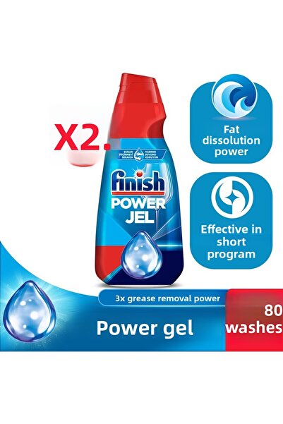 Finish Quantum جل منظف سائل لغسالة الأطباق الكل في واحد 1000 مل 40 غسلة