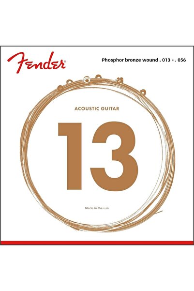 FENDER 60m Phosphor Bronze Acoustic Guitar Strings (13-56) 0730060408