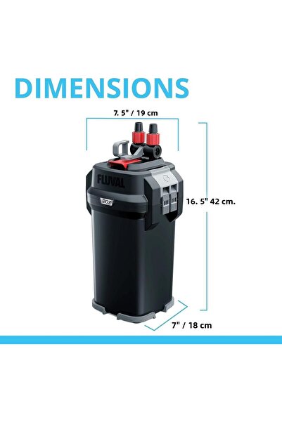Fluval 207 External Filter 780 L/H / 60-220 Lt