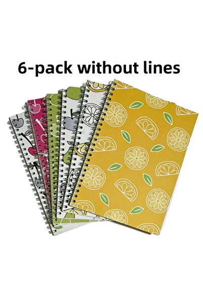 KarmaOfis A5 Spiral Fruit Concept Notebook 40 Sheets 3-Ring (All Unlined)