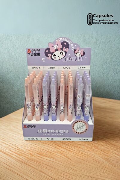 caps office 2 قطعة من مجموعة أقلام الرصاص الميكانيكية اللطيفة ذات الرأس 0.7 م...