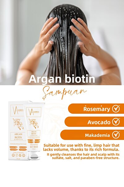 VA COSMETİC شامبو أرغان بيوتين 250 مل