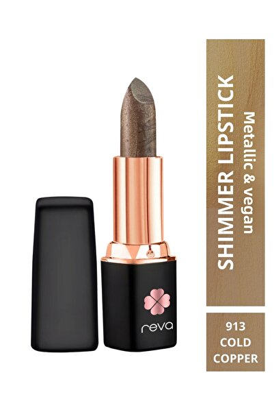 REVA Shimmer Lipstick Metalic Cold Copper-Brown Series-Sparkle Lipstick Brown...