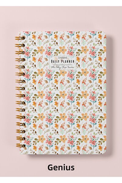 Dahiyen A5 спирален вечен дневник-планирач - твърда корица с акварел