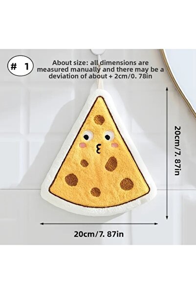 NUCA CO 1 قطعة مناشف يد سريعة الجفاف من الصوف الناعم بتصميمات شخصيات لطيفة للتعليق، ديكور لطيف للمطبخ