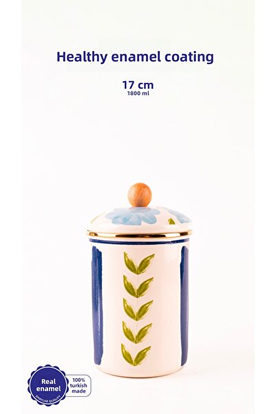 EMAYlab برطمان كبسولات بلوم بالمينا / برطمان متعدد الأغراض 17 سم