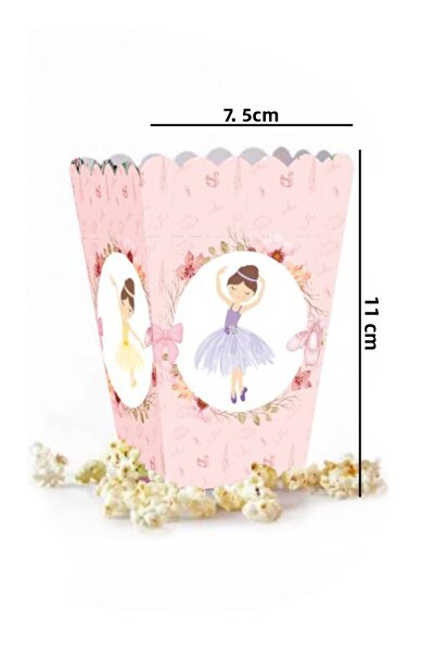 Le Mabelle Κουτί καλαμποκιού 8 τεμαχίων με θέμα τη ροζ μπαλαρίνα