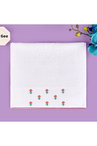 Evidea Prosop de mână Soft Urban Delight Braga - Ecru / Portocaliu - 30x50 cm