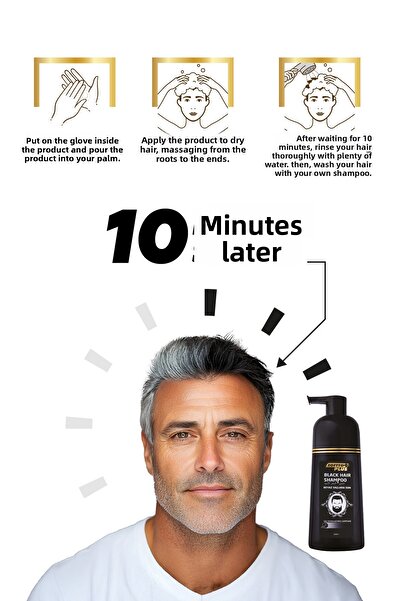 Softto Plus Hair Dyeing Black Shampoo with Easy Use 350 ml