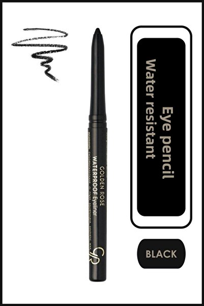 Golden Rose قلم تحديد العيون الأوتوماتيكي المقاوم للماء 01، 0.02 جم