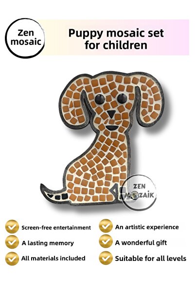 Zen Mozaik Children's Mosaic Set with Wooden Template - Artistic Educational ...
