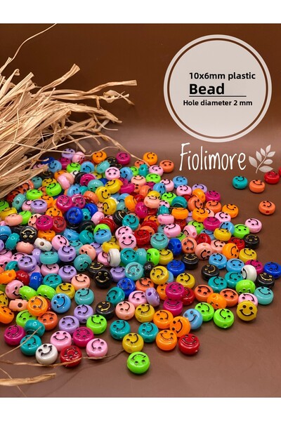 Fiolimore خرز مسطح مقاس 10×6 ملم (25 جرام - 85 قطعة) من البلاستيك عالي الجودة...