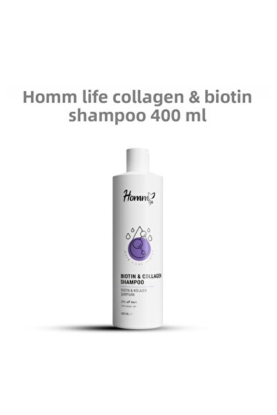 Homm Bitkisel شامبو هوم لايف بالكولاجين والبيوتين 400 مل