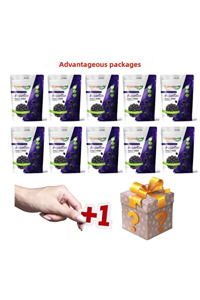 Dalindany عبوة من 10 فاكهة التوت المجففة بالتجميد