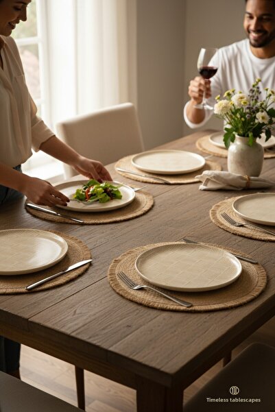 Denia Home |   Rustic |   Pasta - Dessert Plate Set of 2 22 cm