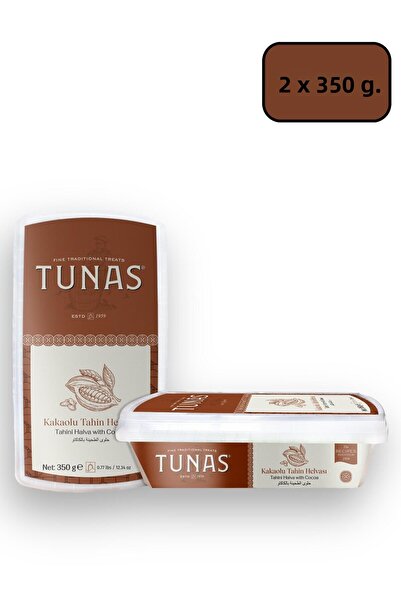 Tunas 2 قطعة حلاوة طحينية بالكاكاو للحيوانات الأليفة (2×350=700 جرام)