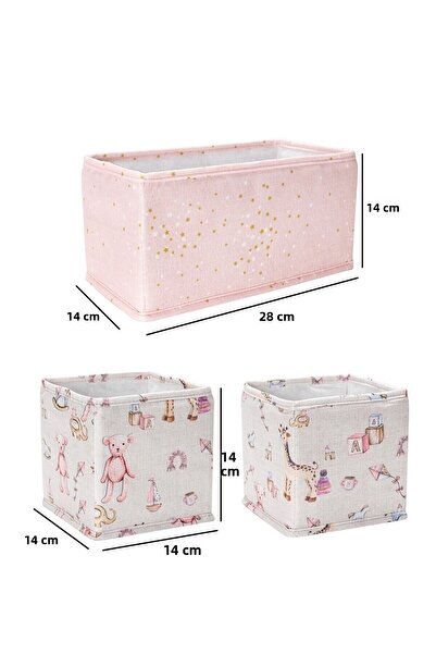 MorBebe 3-Piece Foldable Baby Drawer Organizer Set Closet