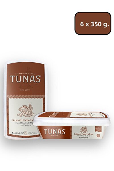 Tunas 6 قطع حلاوة طحينية بالكاكاو (6×350=2100 جرام)
