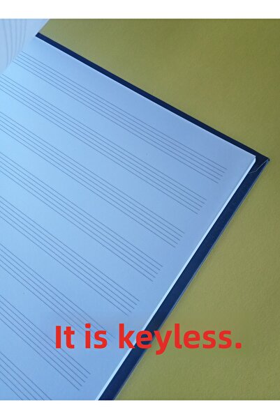 DEFTERSAN Blocnotes A4 pentru muzică orchestrală Hardcover 60 de coli