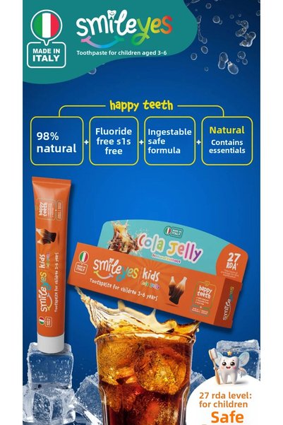 Generic Brand Smileyes Kids Toothpaste 3-6 Years 50 ml Cola Jelly